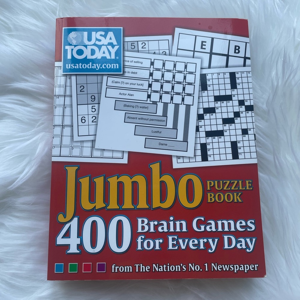 USA Today Jumbo Puzzle Book: 400 Brain Games for Every Day by Usa Today: New